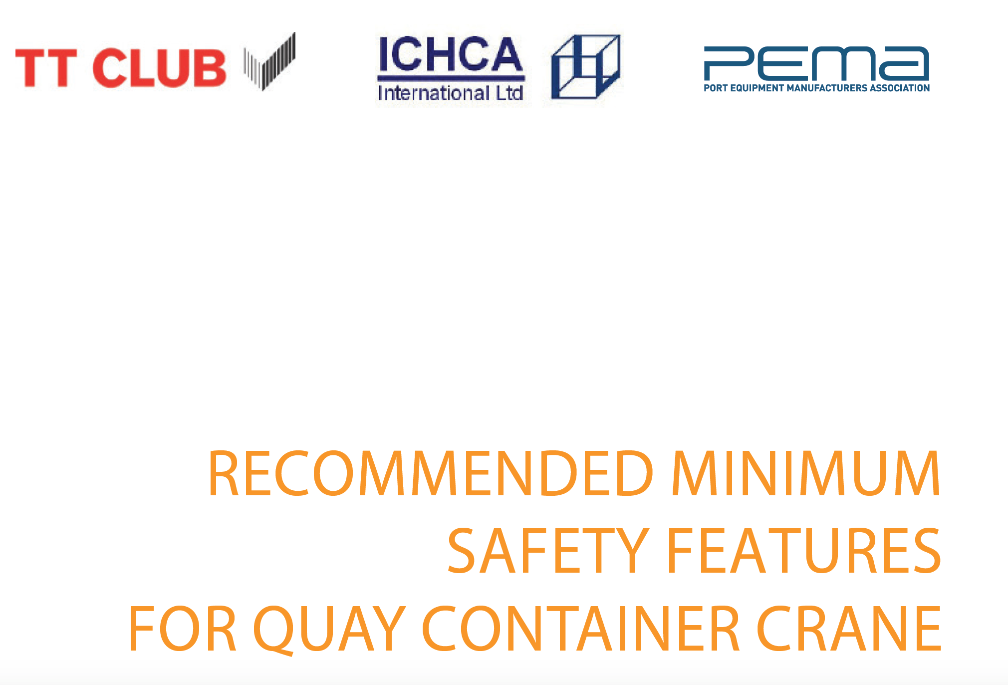 Quay Cranes Minimum Safety Features Updated